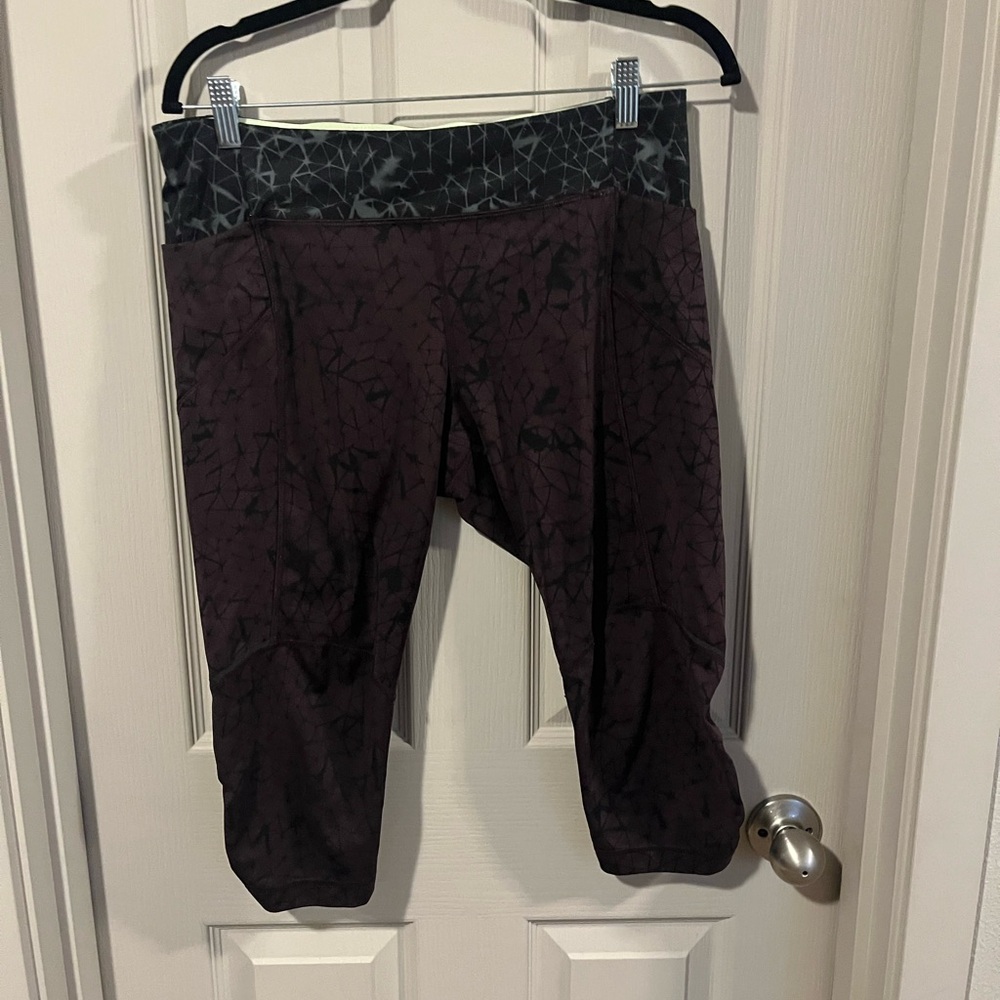 Lululemon Athletica Black and Purple Leggings